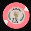 Caesars AC 2nd issue Pink Table IX