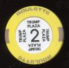 Trump Plaza 2nd issue Roulette Yellow Table 2
