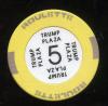 Trump Plaza 2nd issue Roulette Yellow Table 5
