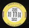 Trump Plaza 2nd issue Roulette Yellow Table 11