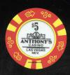 $5 Anthonys Casino 1st issue 1989