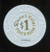 $1 Dunes Hotel Poker Room 14th issue Scarce AU