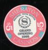 $5 Sheraton Casino Grand Opening 1995 Halifax Nova Scotia Canada