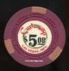 $5 Castaways 1st issue 1963 Circle Cancelation 