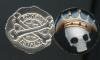 Reckless Metals Heavy is the Skull 1/4 OZ fine silver enameled