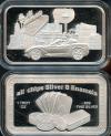 Scroogin' Down the Strip Proof all-chips .999 Fine Silver Bar