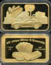 Scroogin' Down the Strip Gold Plated all-chips .999 Fine Silver Bar