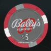 $5 Ballys Atlantic City 1st issue