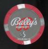 $5 Bally's Atlantic City 1st issue