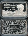 1 OZ. Hayleybug Mint Merry Christmas .999 Fine Silver