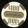 $100 Harvey's Oversized Baccarat 1986