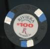$100 Riviera 16th issue Oversized Baccarat 1998