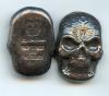 Pit Bullion's Blackened Skull Head 1 troy oz. .999 Fine Silver