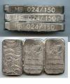 HayleyBug Mint's Diver Bar w/Tentacles Matching #24. 3 Bar SET 3- 100 gram bars of .999 Fine Silver