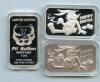 Pit Bullion Holiday Series HAPPY EASTER 2Bar Set Matching #15,. 1 PR 1ANT 2-1 Troy oz. .999 F.S
