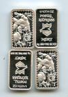 Postal Express Mint ALLIGATOR MUTIN Mini Bar 1/10th oz. .999 Fine Silver