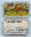 1 oz. Locker Mint 4 Horseman Series, This is the WAR Bar Yellow .999 Fine Silver