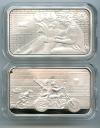1 OZ, Thunder Chicken Goes under the needle USAGSP/ Reckless Metals .999 silver bar