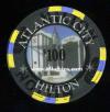 HAC-100b $100 New Atlantic City Hilton (Resorts Owned)