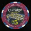 CLA-5aa $5 Claridge Millinnium 