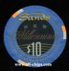 SAN-10c $10 Claridge Sands New Millennium 