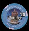 CLA-10 $10 Claridge 1st issue House chip