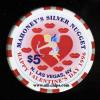 $5 Silver Nuget Valentines Day 1996