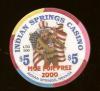 $5 Indian Springs Casino Moe for Prez 2000