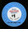 $1 Hilton Reno 1st issue 1992 Medium Blue