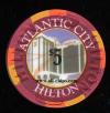 HAC-5k $5 Atlantic City Hilton 2nd issue