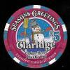 CLA-5y $5 Claridge Seasons Greetings 1999