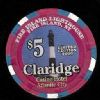 CLA-5ad $5 Claridge Fire Island Lighthouse Fire Island NJ
