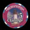 CLA-5ag $5 Claridge Absecon Lighthouse Atlantic City NJ