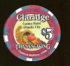 CLA-5x $5 Claridge Thanksgiving 1999