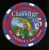 CLA-5ab $5 Claridge St Patricks Day 2000
